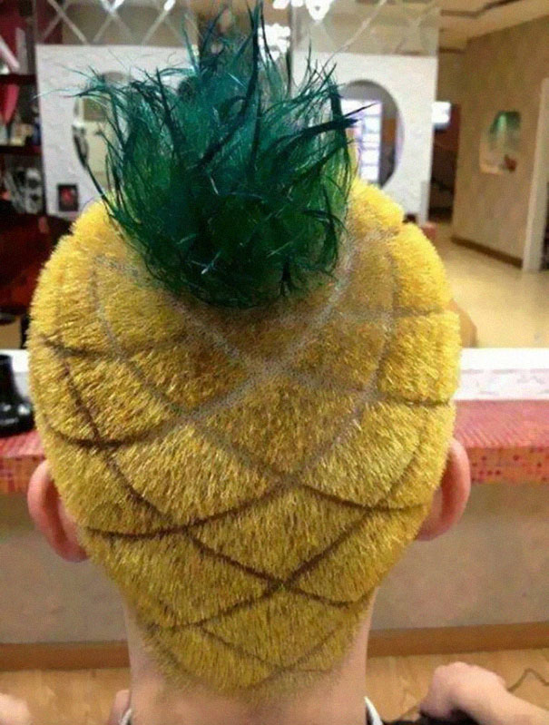 Ananas Şeklinde Saç