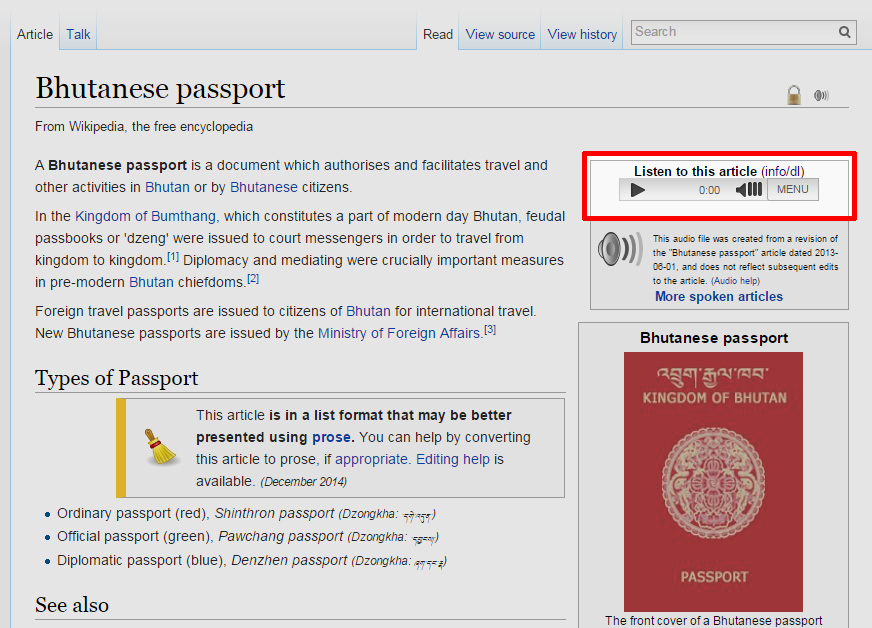 Bhutanese Passport
