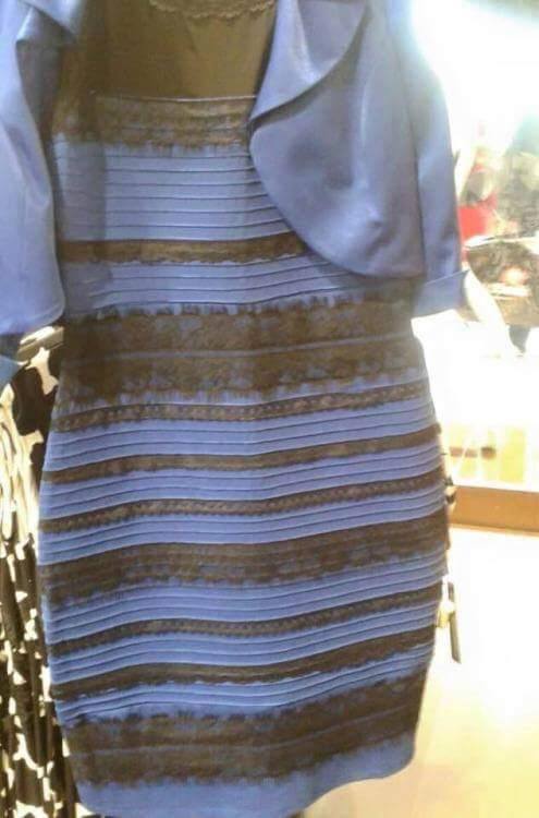 elbise mavi - siyah mı beyaz gold mu