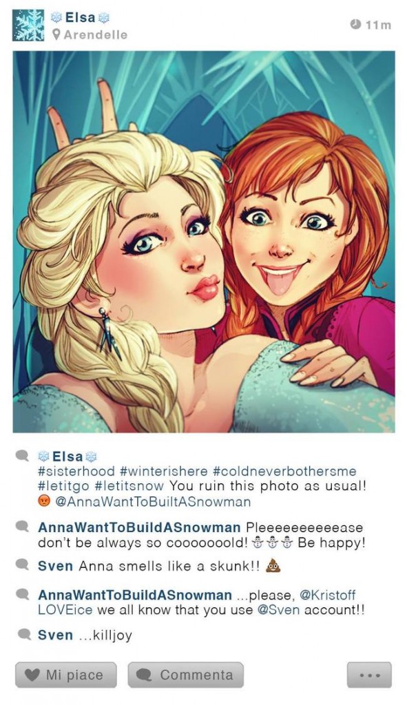 Disney Karakterlerinin Instagram Hesabı Olsaydı