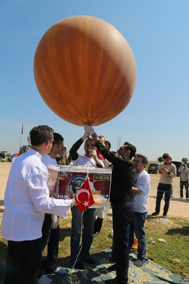 uzaya giden türk böreği balon