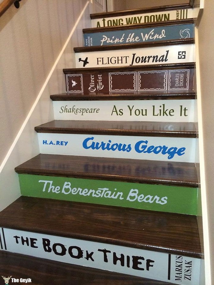 merdivenleri kitap gibi boyamak