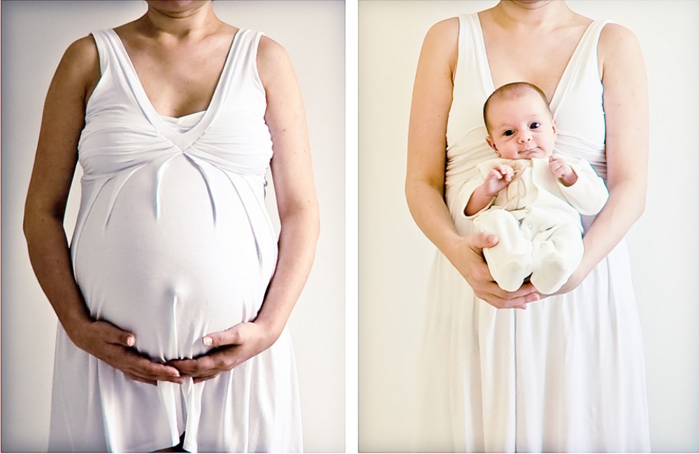 Hamile kadın ve çocuk 