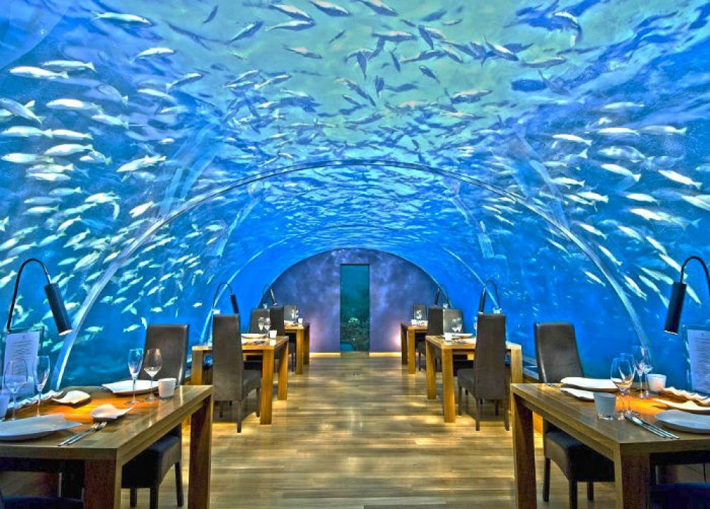 Ithaa Undersea Restaurant in Maldives