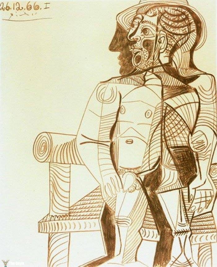 Picasso'nun kendini cizdigi resimler 85