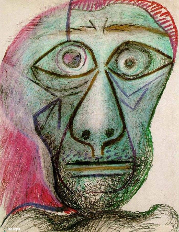 Picasso'nun kendini cizdigi resimler 90-1